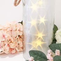 LED XL Stars Glass Lantern